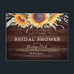 Cartão Postal Rústico Sangue de Girassol | CHÁ DE PANELA<br><div class="desc">Faça uma impressão vívida sobre seus futuros convidados com este único cartão postal de Chá de panela Rustic Sunflower Bloom,  tema do Rustic Sunflower Bloom. Todos os objetos neste design são desbloqueados e personalizáveis,  incluindo as próprias flores individuais. Com isso em mente,  divirta-se sendo criativo e fazer seu.</div>