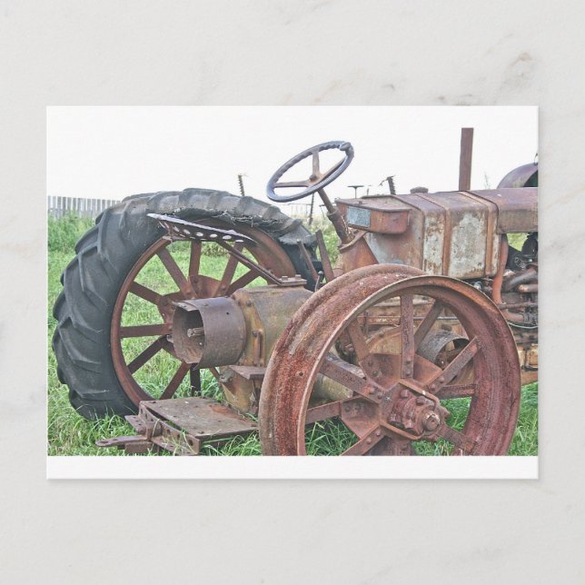 Cartão Postal Rusty Trator (Frente)