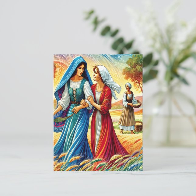 Cartão Postal Ruth 1 Viagem por Lealdade e Amor (Em pé/Frente)