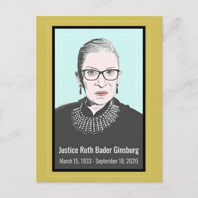 Cartão postal Ruth Bader Ginsburg (Frente)