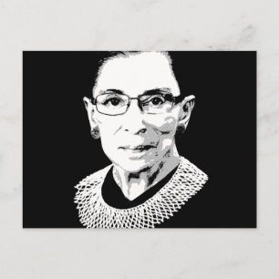 Cartão Postal Ruth Bader Ginsburg Face