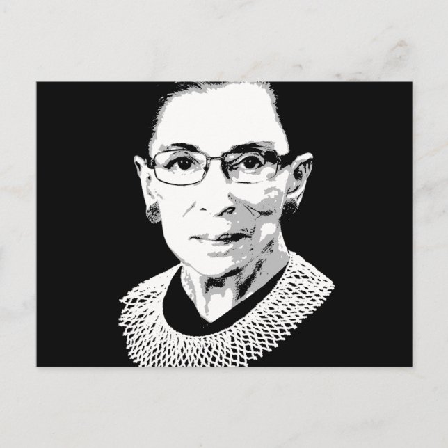 Cartão Postal Ruth Bader Ginsburg Face (Frente)