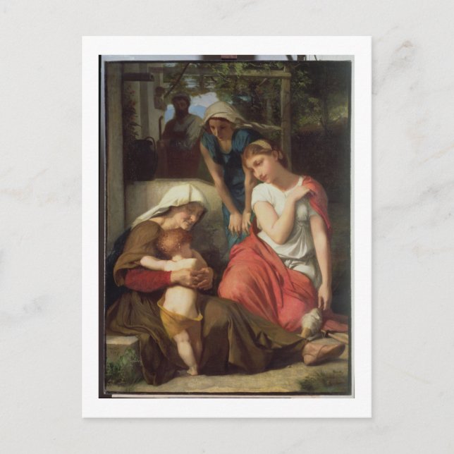 Cartão Postal Ruth e Naomi, 1859 (óleo na canvas) (Frente)