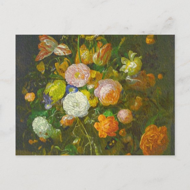 Cartão Postal Ruysch, Rachel Blumenstrauß (Frente)