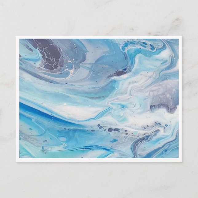 Cartão postal S 4,25"x5,6" - Oculto Azul (Frente)