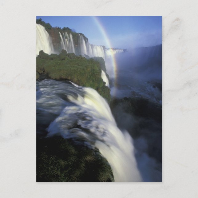 Cartão Postal S.A., Brasil, Cataratas do Iguassu com arco-íris (Frente)
