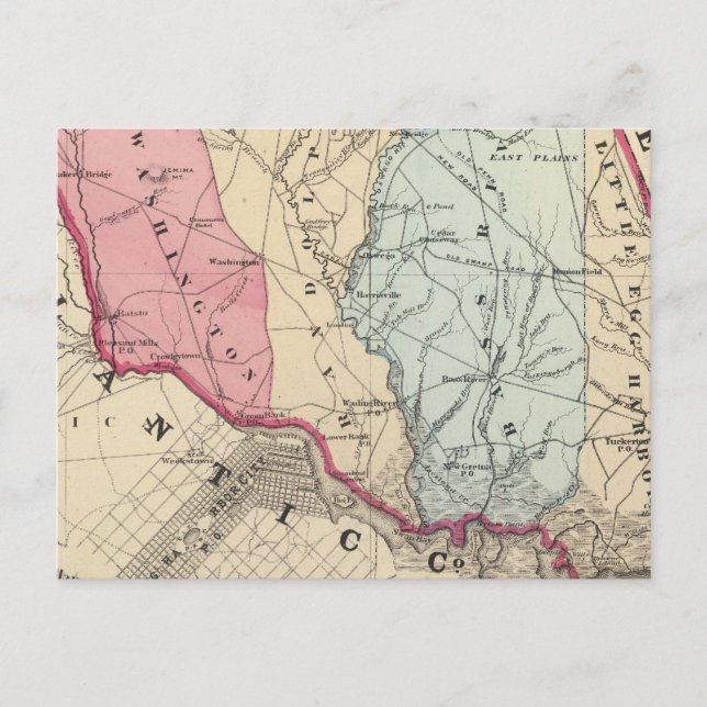 Cartão Postal S Burlington County, NJ (Frente)