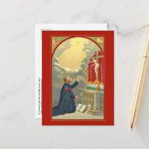Cartão Postal S. Camilo Rezando Diante de um Crucifixo (M 020)