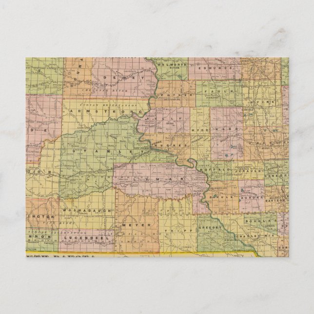 Cartão Postal S Dakota (Frente)