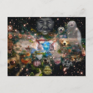 Cartão Postal S.M.I.L.E. Cartão-postal triplo de bobo