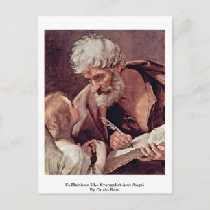 Cartão Postal S.Mateus O Evangelista E Anjo Por Guido Reni