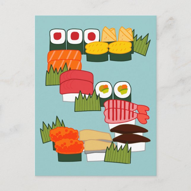 Cartão postal S para Sushi (Frente)