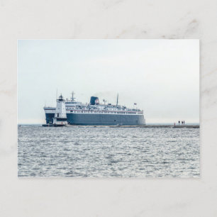 Cartão Postal S.S. Badger emergindo do perigo