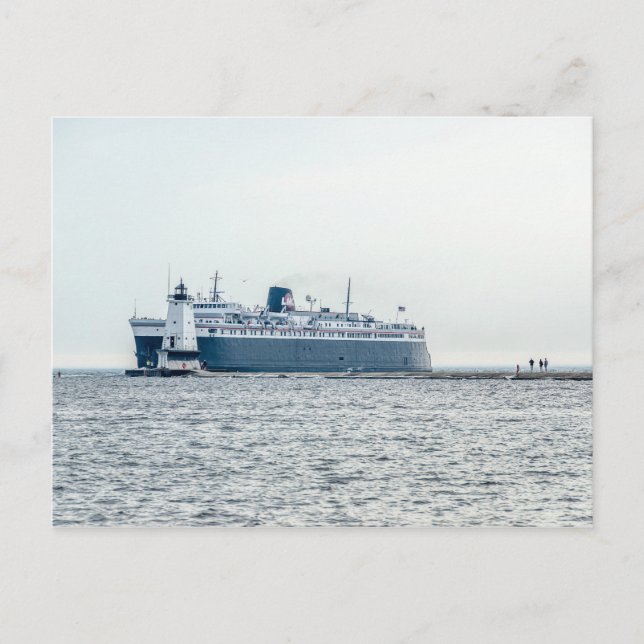 Cartão Postal S.S. Badger emergindo do perigo (Frente)