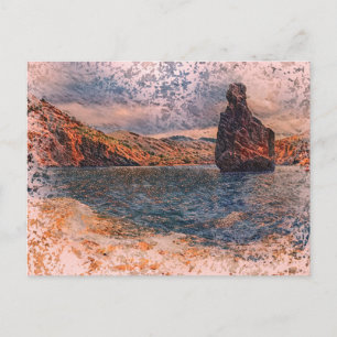 Cartão Postal Sa Polleta des Punset & Baía de Benirràs, Ibiza
