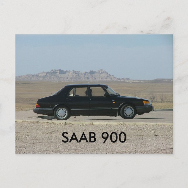CARTÃO POSTAL SAAB 900 (Frente)