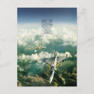 Cartão postal Saab JAS 39 Gripen