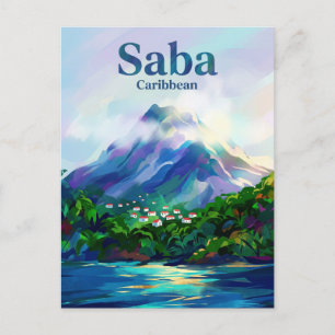 Cartão Postal Saba Países Baixos