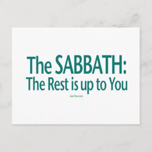 Cartão Postal Sabbath The Rest Is Up To You