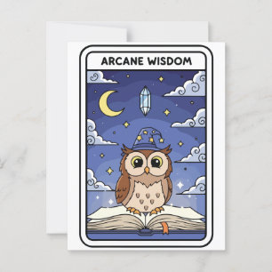 Cartão Postal Sabedoria Arcana - Coruja Noturna