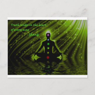 Cartão Postal Sabedoria de Gandhi