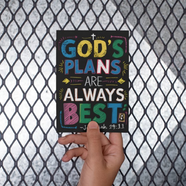 Cartão Postal Sabedoria Divina: Os Planos de Deus São Sempre os  (Criador carregado)