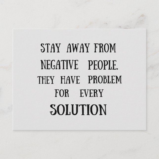 Cartão Postal sábio ditado sobre vida (Frente)