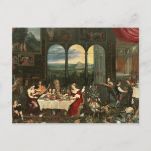 Cartão Postal Sabor, Audição e Toque, 1618