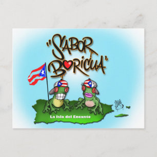 Cartão postal Sabor Boricua "Coqui"
