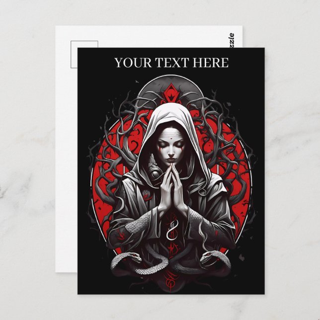 Cartão Postal Sacerdote Serpente da Grove Sombra (Frente/Verso)
