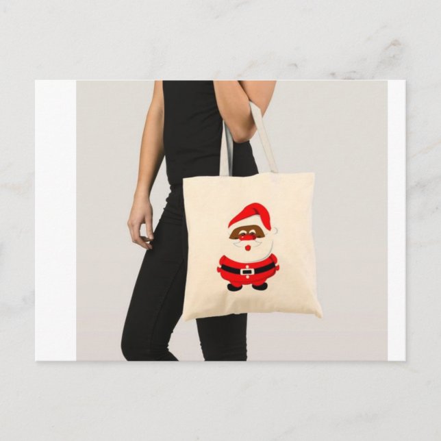 Cartão Postal Saco/ Compro de Tota de Canvas de Algodão Ecológic (Frente)