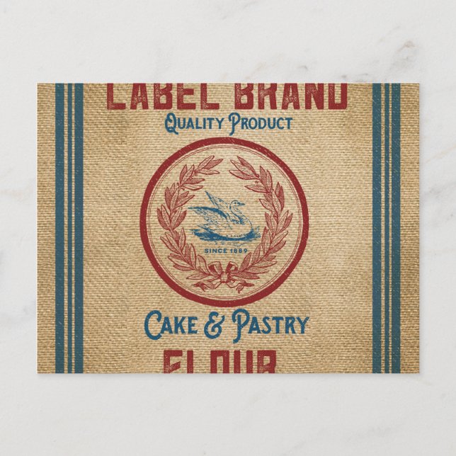 Cartão Postal Saco De Farinha De Bolachas De Bolacha (Frente)