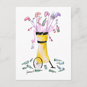 Cartão Postal saco do partido do golfe, fernandes tony