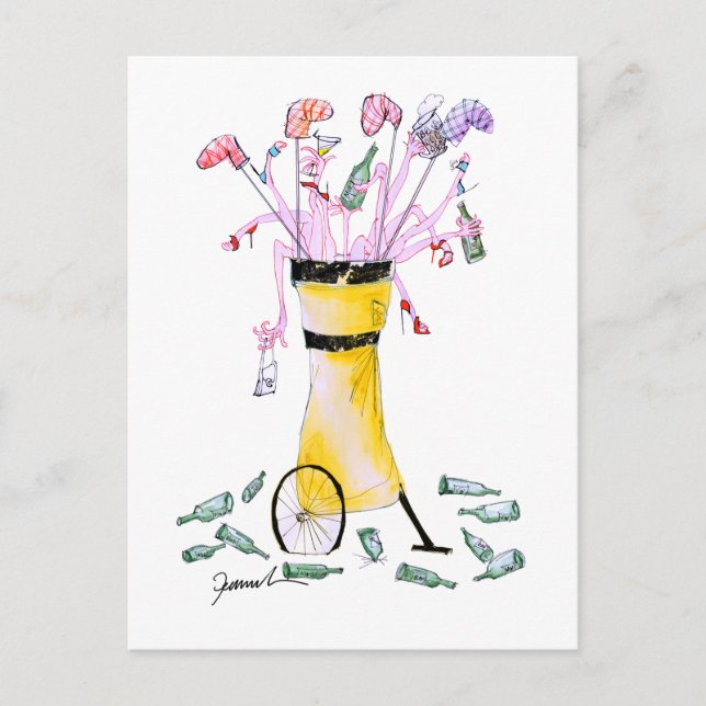 Cartão Postal saco do partido do golfe, fernandes tony (Frente)