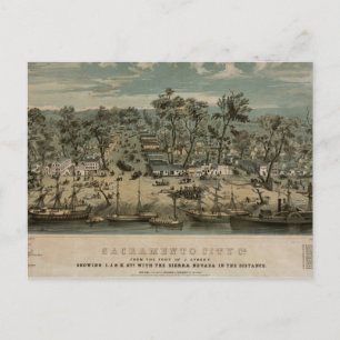 Cartão Postal Sacramento 1850