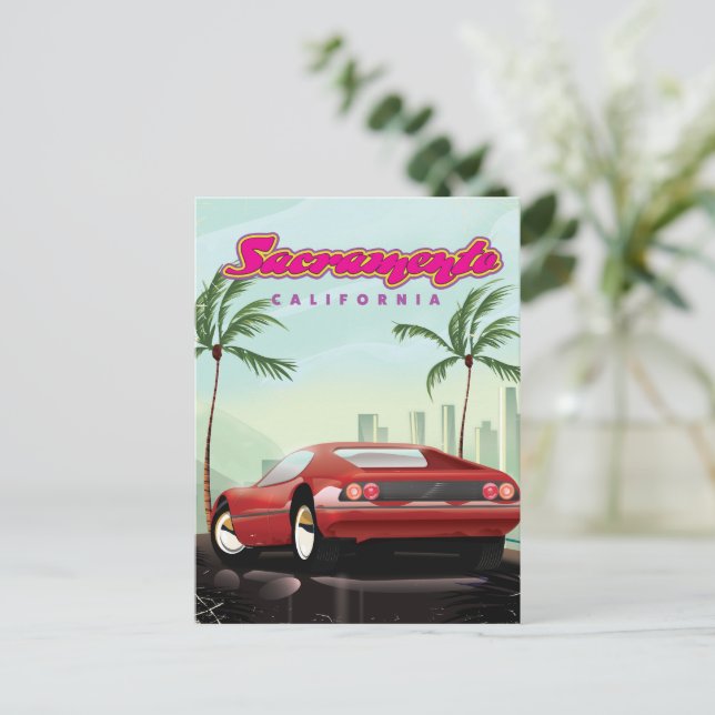 Cartão Postal Sacramento Califórnia (Em pé/Frente)