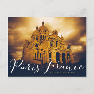 Cartão Postal sacré coeur de paris france
