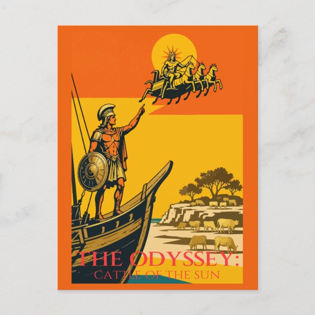 Cartão Postal Sacred Golden Herd (Frente)