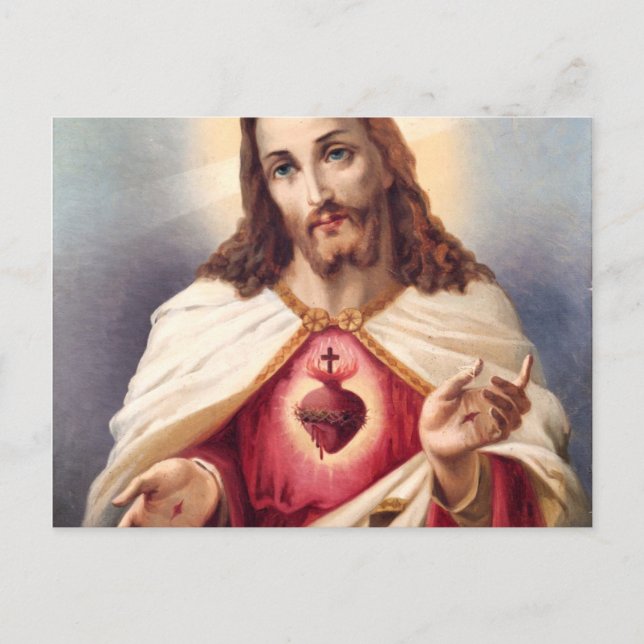 Cartão Postal Sacred Heart Of Jesus (Frente)