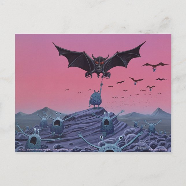 Cartão Postal Sacrifício Relutante (Frente)