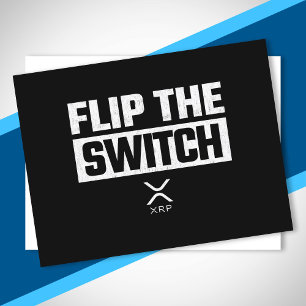 Cartão Postal Sacudir Crypto Currency XRP Cryptocurrency do Swit