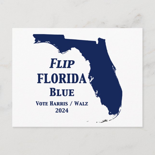 Cartão Postal Sacudir Florida Blue em 2024 (Frente)