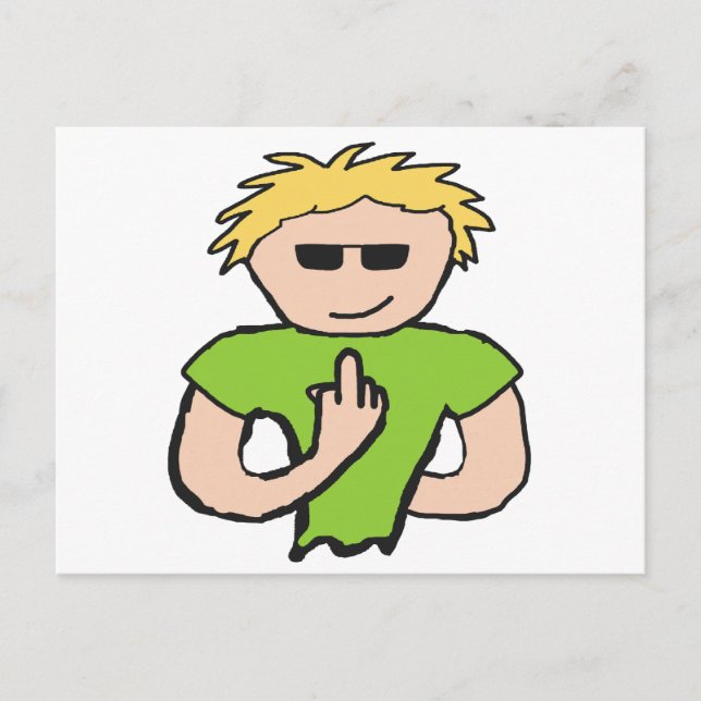 Cartão Postal Sacudir O Pássaro (Frente)