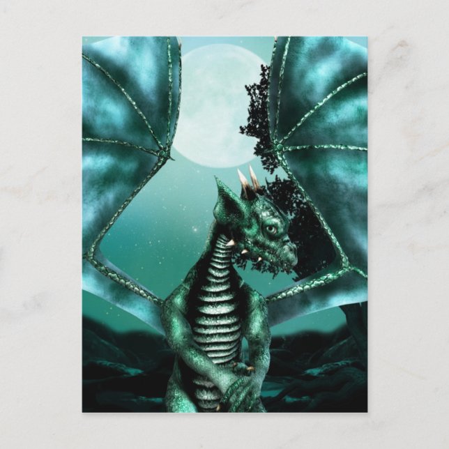 Cartão Postal Sad Dragon (Frente)