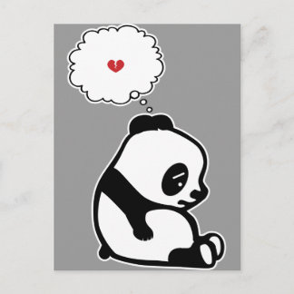Cartão Postal Sad Panda