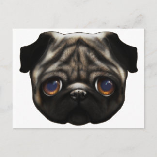 Cartão postal Sad Pug