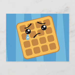 Cartão Postal Sad Waffle