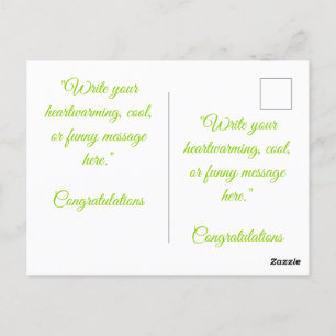 Cartão Postal Safado Verde PERSONALIZÁVEL