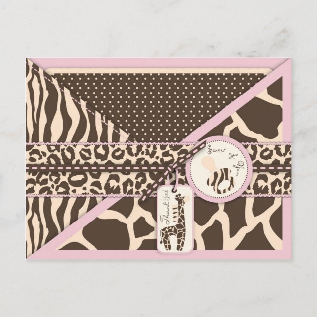 Cartão postal Safari Girl TY (Frente)