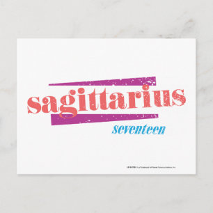 Cartão Postal Sagittarius LtPink